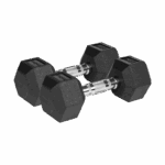 Гумовані чавунні гантелі HEX ​​2x7