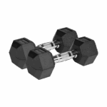 Гантелі HEX ​​2x8 кг з гумовим покриттям з чавуну Rebel RBA-2325-08 ACTIVE