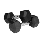 Гантелі HEX ​​2x8 кг з гумовим покриттям з чавуну Rebel RBA-2325-08 ACTIVE - Зображення 2