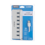 7-портовий USB 3.0 концентратор (розгалужувач) Rebel KOM1091 - Зображення 4