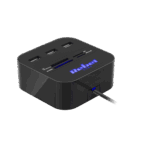 3-портовий Rebel KOM1020 USB 2.0 концентратор зі зчитувачем карт пам'яті