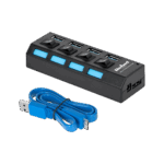 4-портовий USB 3.0 концентратор Rebel KOM0940