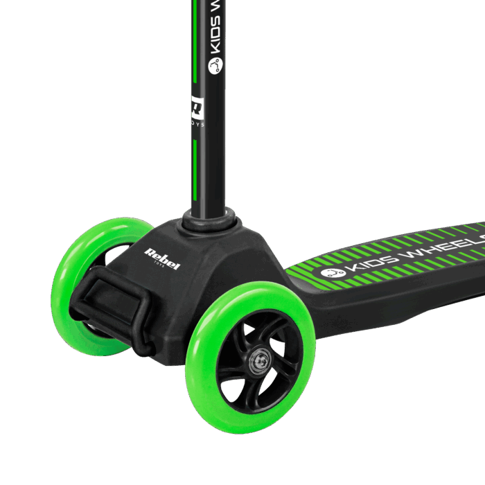 Триколісний самокат Rebel ZAB0121G KIDS WHEELS GREEN - Зображення 3