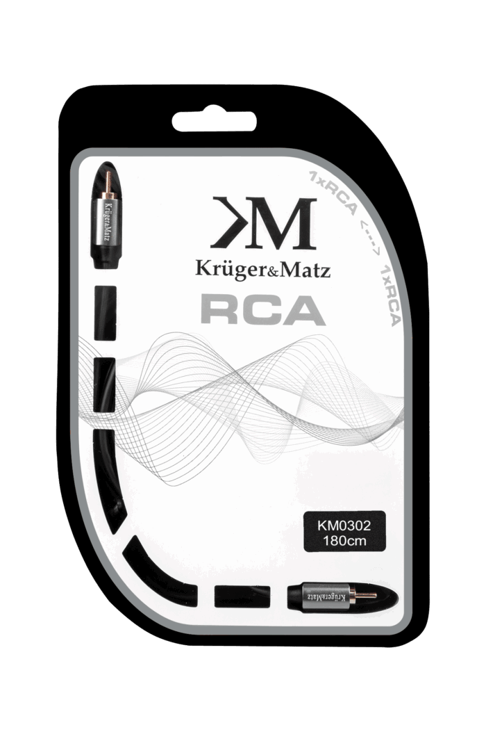 Кабель 1RCA-1RCA Krüger&matz KM0302 1.8 м - Зображення 2