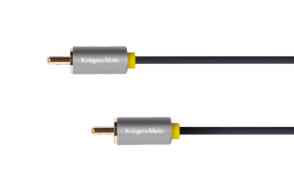 Кабель 1RCA-1RCA Krüger&matz KM1202 1.8 м Basic