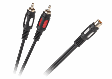 Кабель 1 роз'єм RCA - KPO3871 2 штекери RCA 25 см
