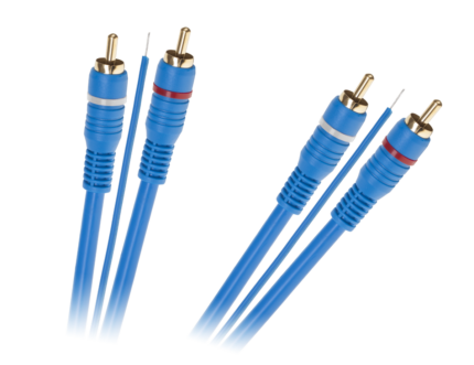 Кабель 2 x RCA - KPO2669-5 2 x RCA + провід 5 м