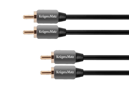 Кабель 2RCA-2RCA Krüger&matz KM0304 1.0 м