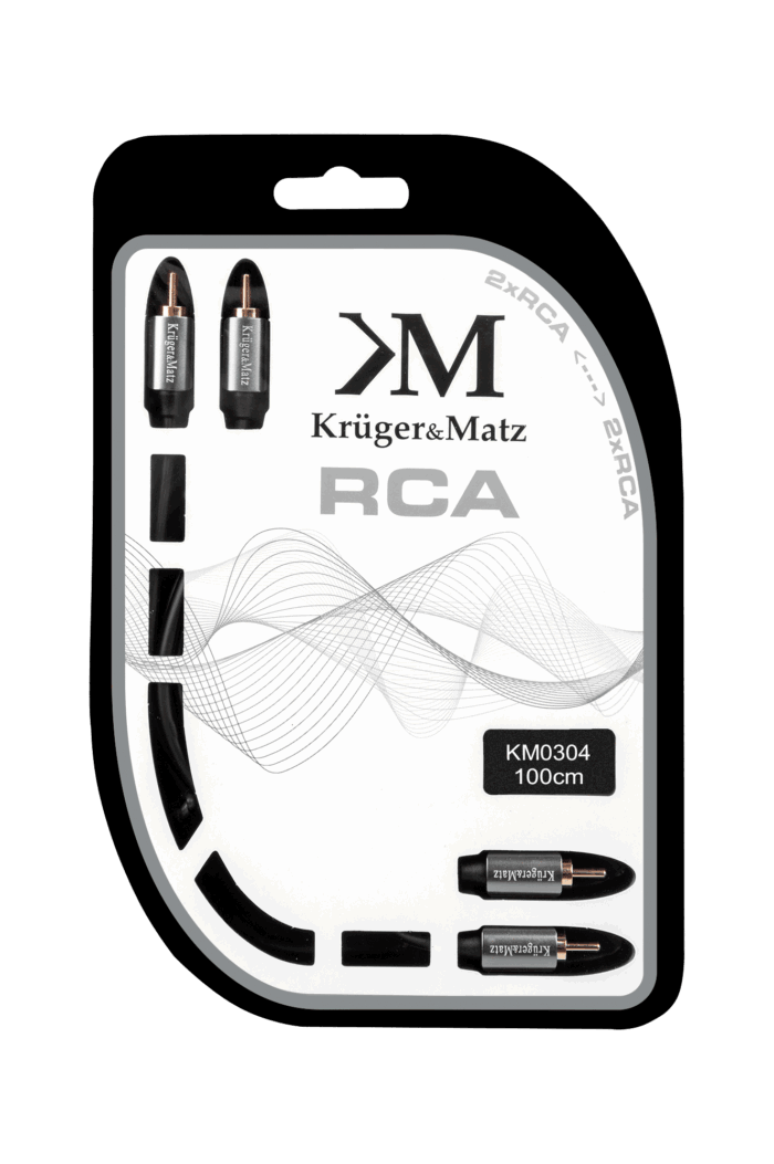 Кабель 2RCA-2RCA Krüger&matz KM0304 1.0 м - Зображення 2