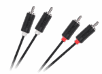 Кабель 2RCA-2RCA 1.8 м стандарт Cabletech KPO3954-1.8