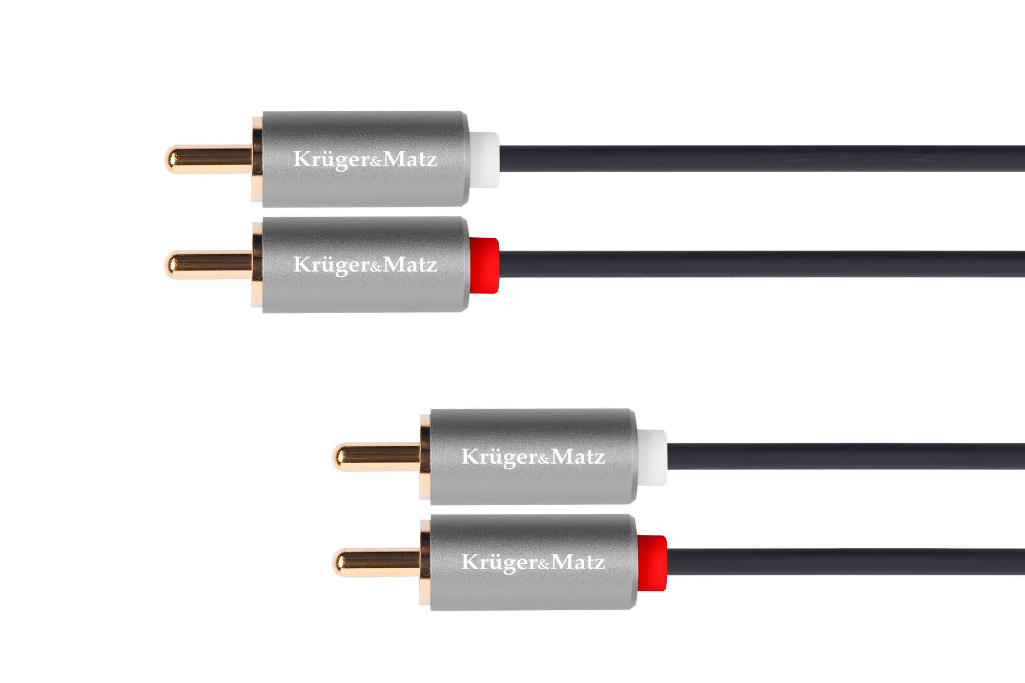 Кабель 2RCA-2RCA 5 м Kruger&Matz Basic Кабель 2RCA-2RCA Krüger&matz KM1212 5 м Basic