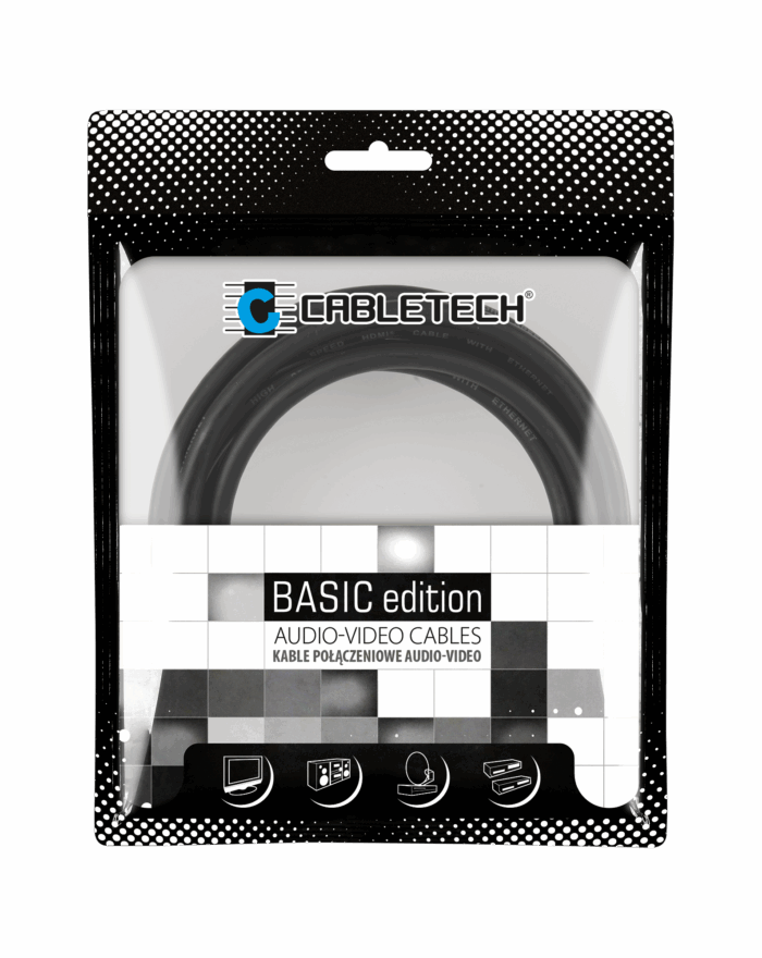 Аудіокабель Cabletech KPO3844-10 Basic Edition 3.5 стерео штекер - 2RCA 10 м - Зображення 2