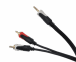 Аудіокабель Cabletech KPO3844-10 Basic Edition 3.5 стерео штекер - 2RCA 10 м