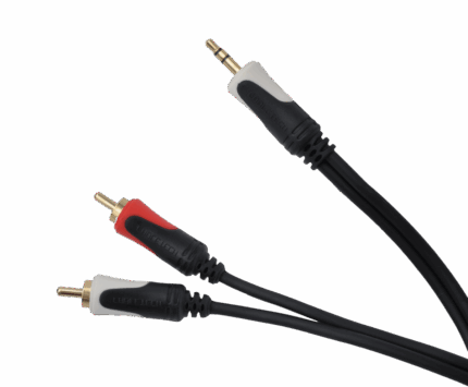 Аудіокабель Cabletech KPO3844-10 Basic Edition 3.5 стерео штекер - 2RCA 10 м
