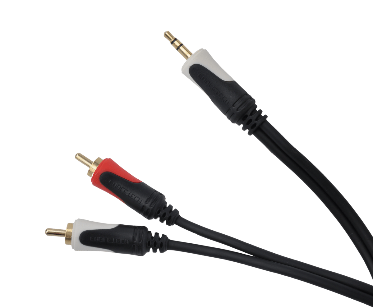 Аудіокабель Cabletech Basic Edition 3.5 стерео штекер - 2RCA 10 м Аудіокабель Cabletech KPO3844-10 Basic Edition 3.5 стерео штекер - 2RCA 10 м