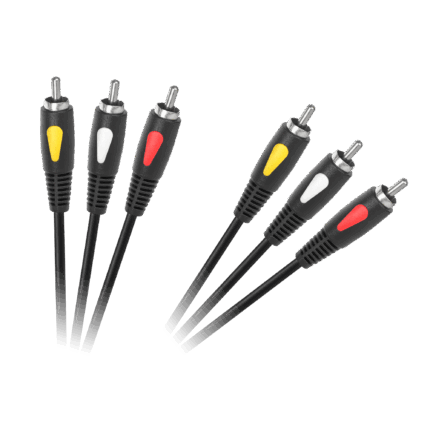 Кабель Cabletech KPO4002-1.0 Eco-Line 3RCA-3RCA 1