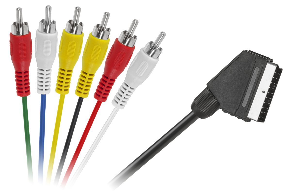 ЄВРО-кабель - 6 x RCA 1 ЄВРО-кабель Cabletech KPO2711-1