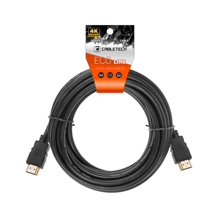Кабель HDMI - HDMI 2.0 4K 20 м Cabletech KPO4007-20 Eco Line - Зображення 2