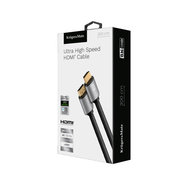 Кабель HDMI-HDMI Krüger&matz KM1266 2.1 8K 3 м - Зображення 3