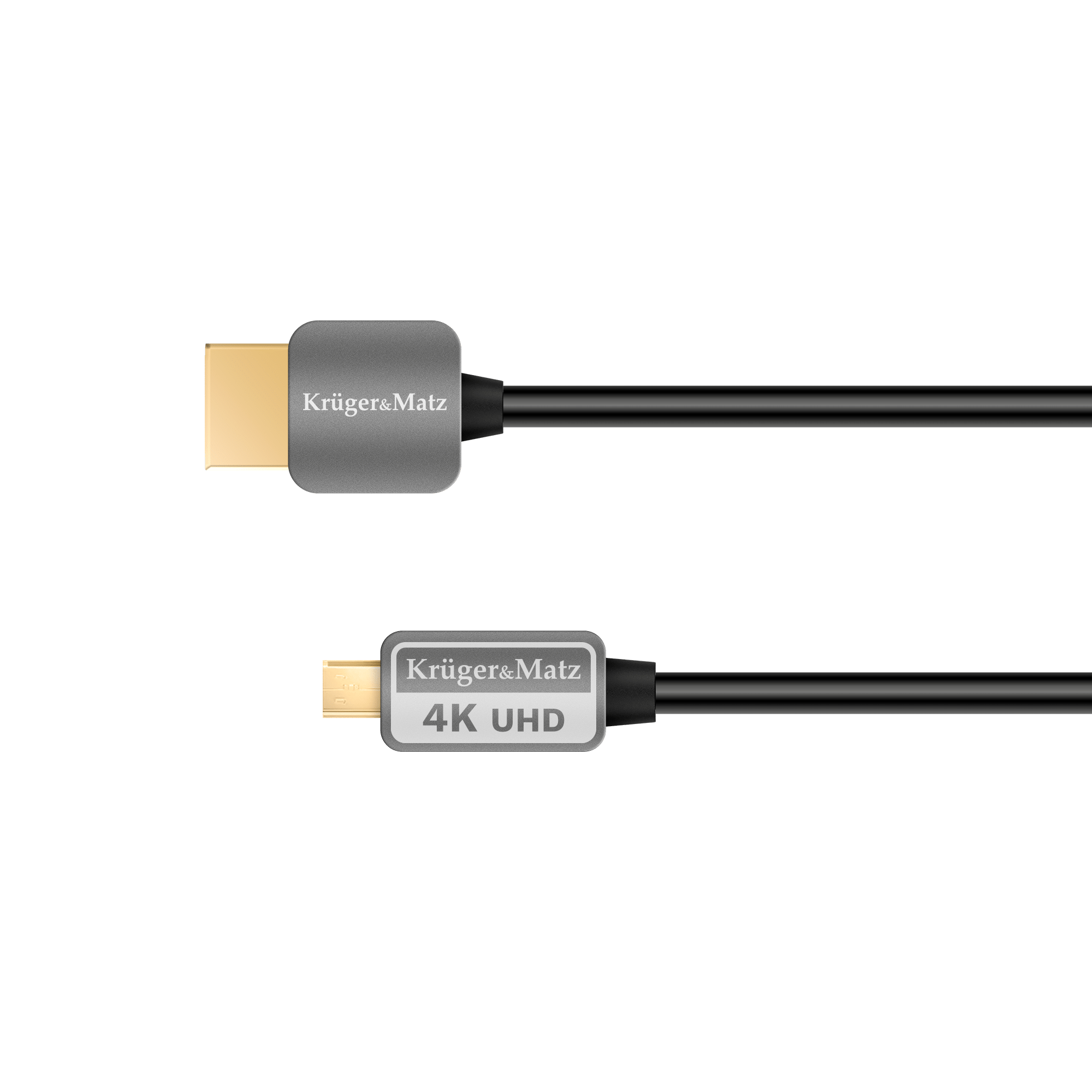 HDMI - micro HDMI кабель штекер-штекер (A-D) 1.8 м Kruger&Matz HDMI - Krüger&matz KM0327 micro HDMI кабель штекер-штекер (A-D) 1.8 м