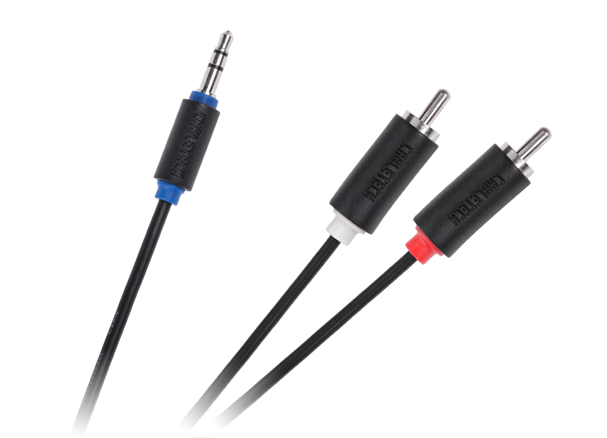 Кабель Jack 3.5-2RCA 10 м стандарт Cabletech Кабель Jack 3.5-2RCA 10 м стандарт Cabletech KPO3952-10