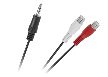 Кабель Jack 3.5 штекер - KPO3872 2 RCA роз'єми 25 см