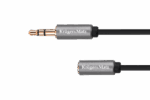 Кабель Jack 3.5 стерео штекер - Krüger&matz KM1230 3.5 стерео роз'єм 1.8 м Basic