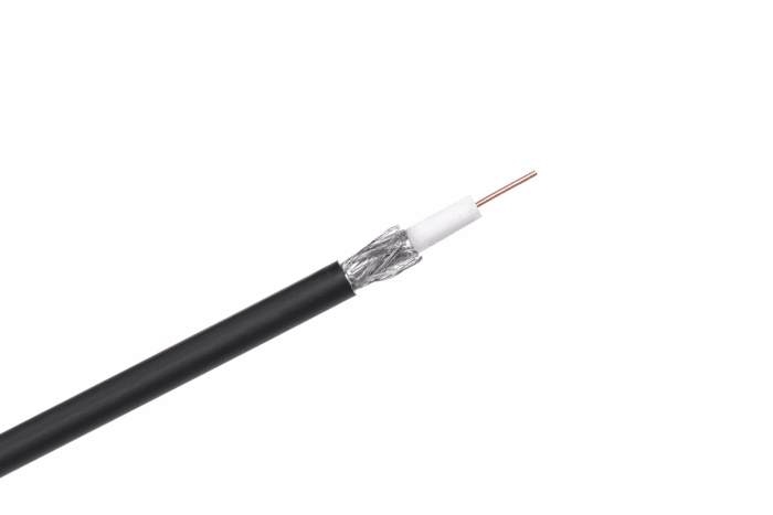 Коаксіальний кабель F690 Cabletech KAB0020 BV+ЧОРНИЙ ГЕЛЬ 305 м - Зображення 2