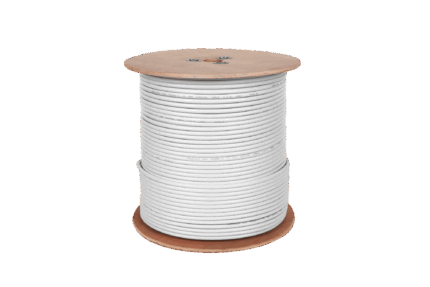 Коаксіальний кабель F690BV Cabletech KAB0009F A білого кольору
