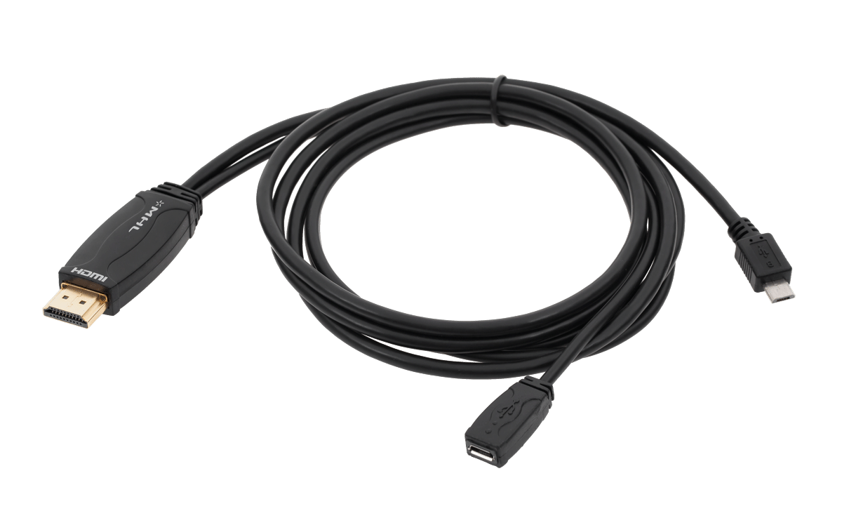 Кабель MHL HDMI-micro USB штекер 1 Кабель MHL HDMI-micro Cabletech KPO3721-1.5 USB штекер 1