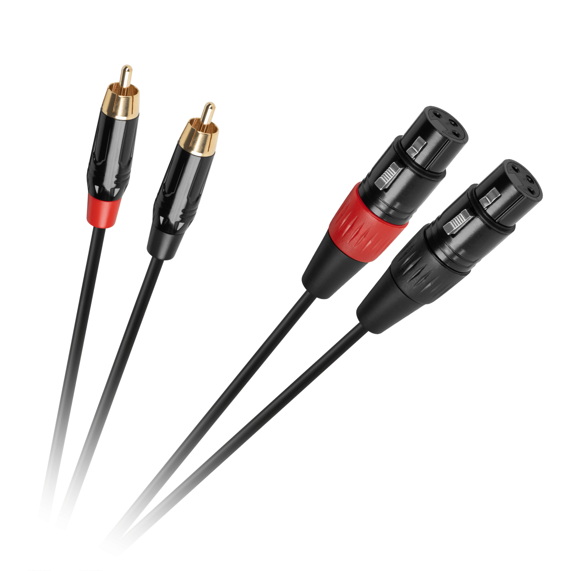 З'єднувальний кабель Cabletech XLR - 2RCA 1 м З'єднувальний кабель Cabletech KPO2930 XLR - 2RCA 1 м
