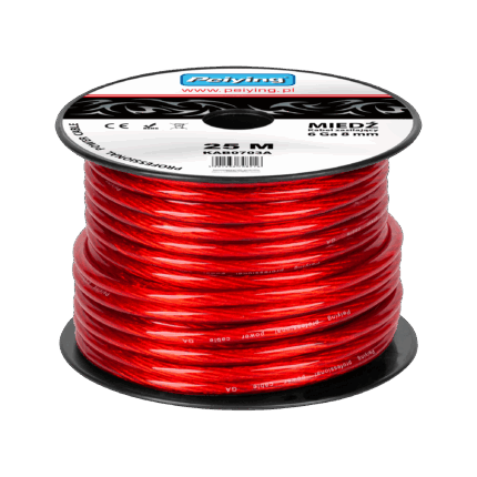 Автомобільний кабель 6Ga Cabletech KAB0703A OD8mm CU 25 м