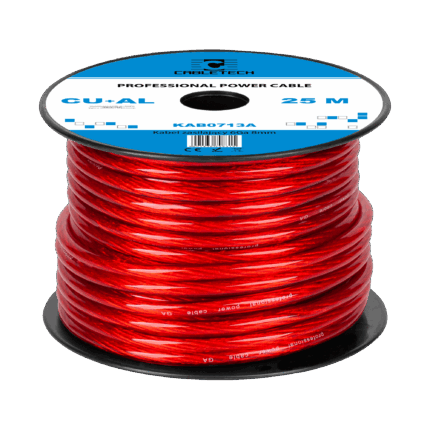Автомобільний кабель 6Ga Peiying KAB0713A OD8mm CU+AL 25 м