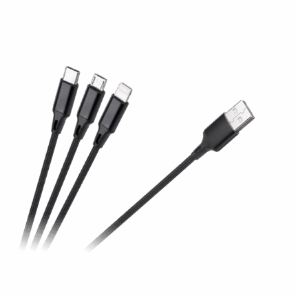 USB-кабель Rebel RB-6005-100-B 3-в-1 microUSB
