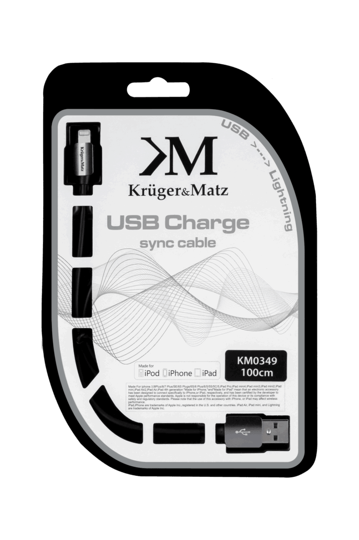 Кабель USB A/M для Apple C48/M Krüger&matz KM0349 1.0 м - Зображення 2