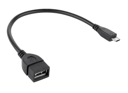 USB-роз'єм Cabletech KPO2908 A - штекер micro USB 15 см OTG-кабель