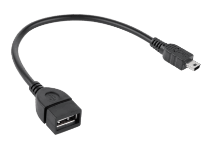USB-роз'єм Cabletech KPO2909 A - міні-USB-штекер 20 см OTG-кабель