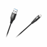 Кабель USB - Lightning Rebel RB-6002-100-B 100 см чорний