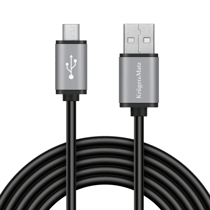 Кабель USB - Krüger&matz KM1235 micro USB 1 м Basic - Зображення 2