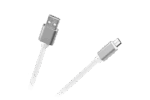 Кабель USB - micro USB M-life ML0801W нейлон білий 1 м