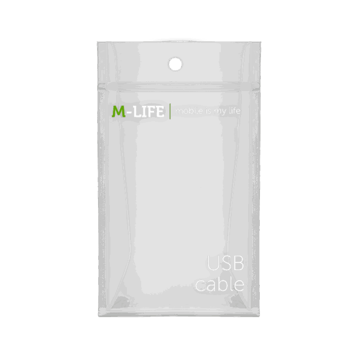 Кабель USB - micro USB M-life ML0801B нейлоновий чорний 1 м - Зображення 2