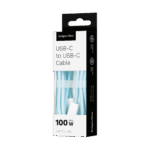 Кабель USB Type-C Krüger&matz KM1272-1,5BL - USB Type-C 100 Вт 1,5 м синього кольору Basic - Зображення 4