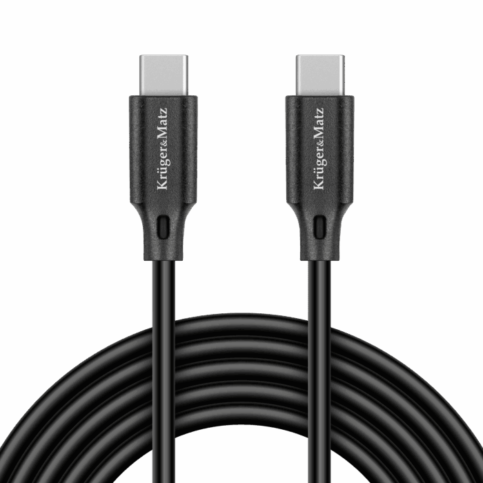 Кабель USB типу C - Krüger&matz KM1260 USB типу C 100 Вт 1 м Basic - Зображення 2