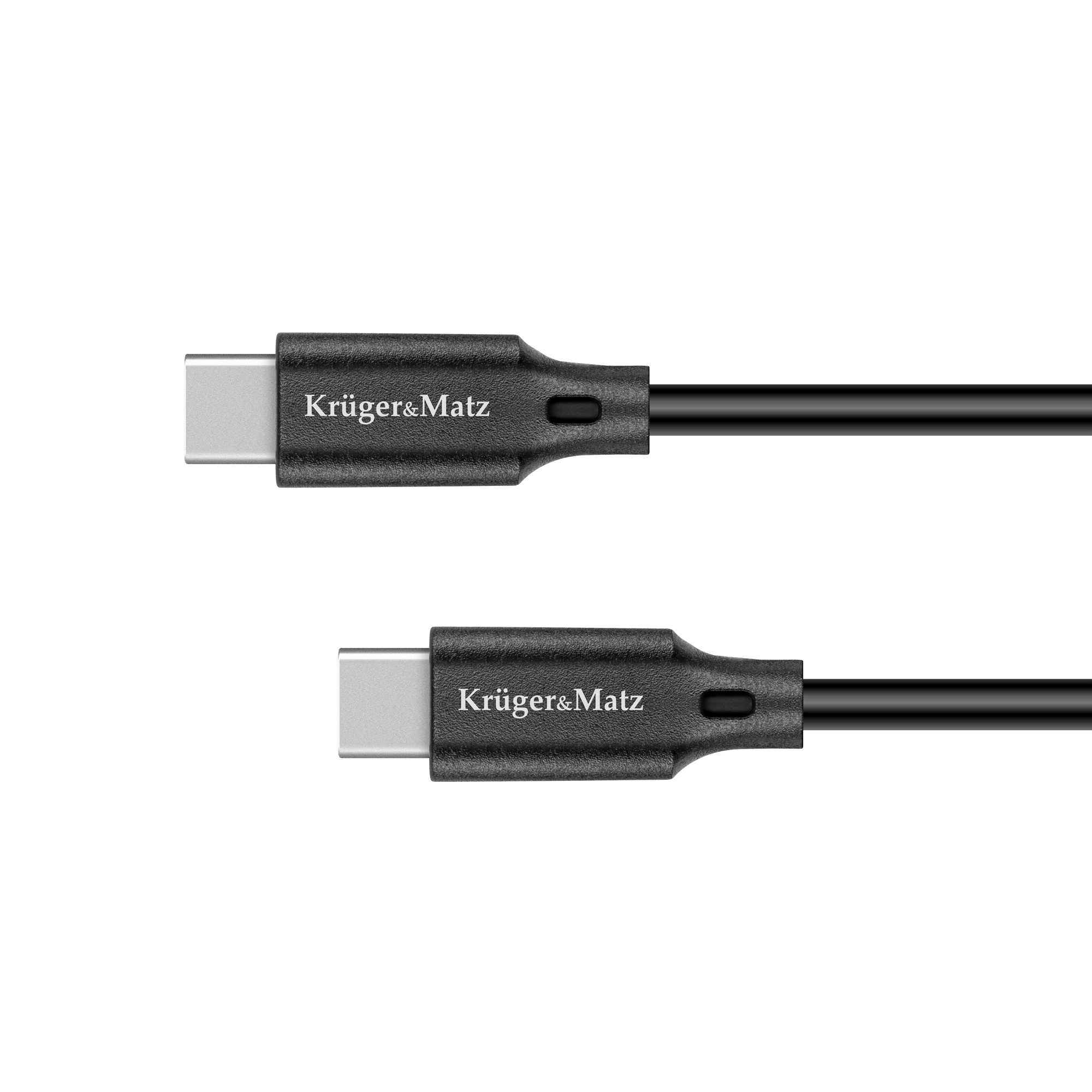 Кабель USB типу C - USB типу C 100 Вт 1 м Kruger&Matz Basic Кабель USB типу C - Krüger&matz KM1260 USB типу C 100 Вт 1 м Basic