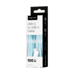 Кабель USB типу C - Krüger&matz KM1272-1BL USB типу C 100 Вт 1 м синього кольору Basic - Зображення 4
