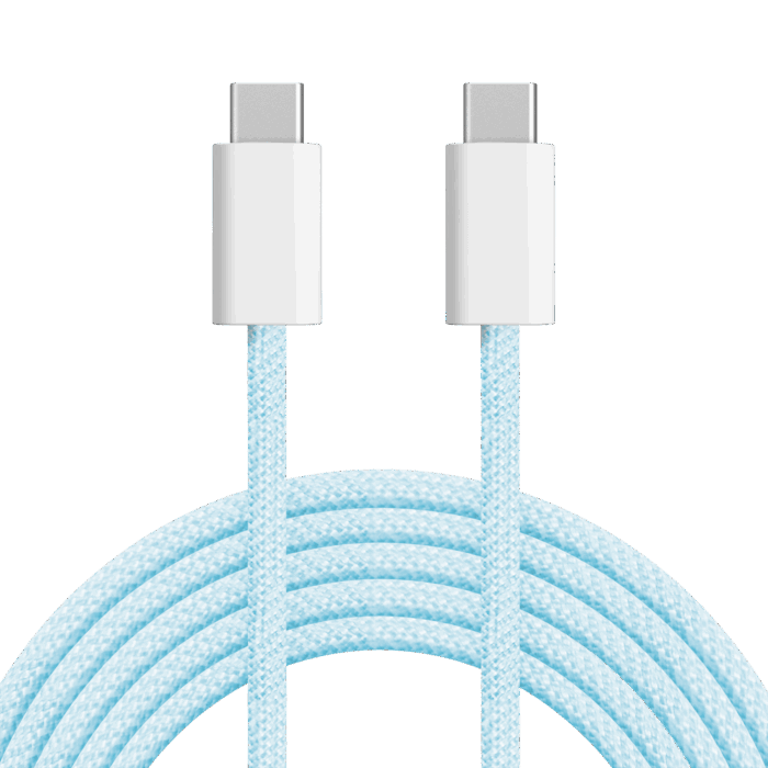 Кабель USB типу C - Krüger&matz KM1272-1BL USB типу C 100 Вт 1 м синього кольору Basic - Зображення 2