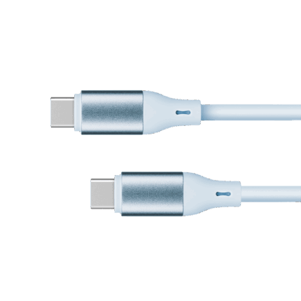 Кабель USB Type-C Krüger&matz KM1269-1BL - USB Type-C 100 Вт 1 м силіконовий синій Basic