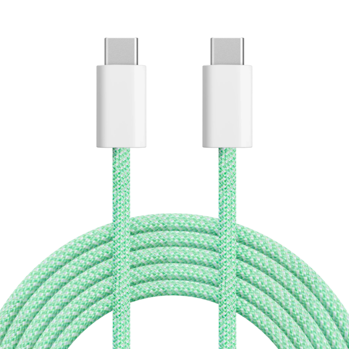Кабель USB Type-C Krüger&matz KM1272-1G - USB Type-C 100 Вт 1 м зелений Basic - Зображення 2