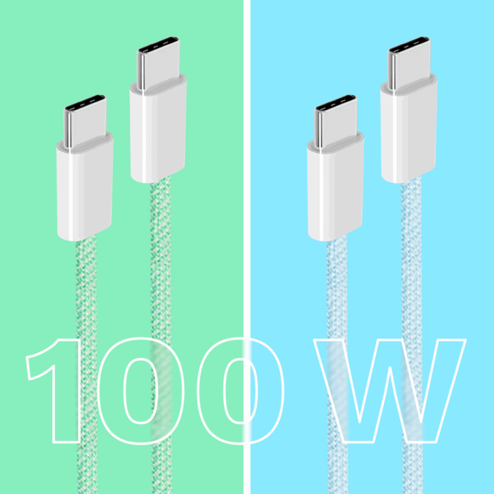 Кабель USB Type-C Krüger&matz KM1272-1G - USB Type-C 100 Вт 1 м зелений Basic - Зображення 5