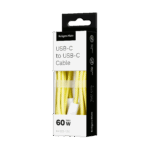 Кабель USB Type-C Krüger&matz KM1271-1,5Y - USB Type-C 60 Вт 1,5 м жовтий Basic - Зображення 4